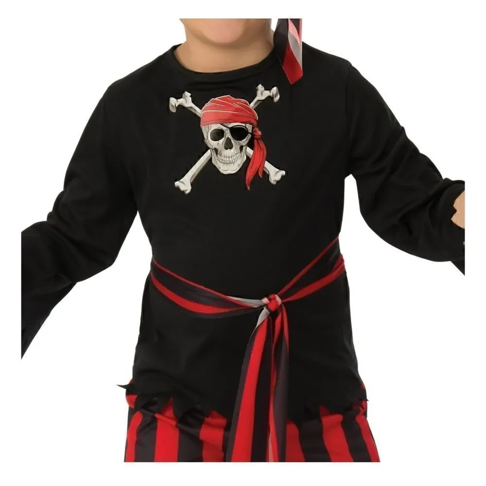 Nwt Pirate Boy Costume Kids Book Day Fancy Dress Outfit Pirates Caribbean
